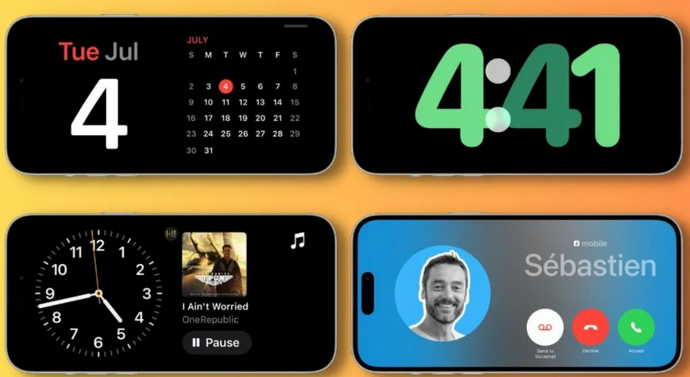 伊春苹果手机维修分享iOS17横屏充电待机显示有什么好处 