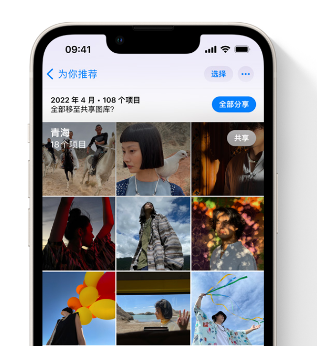 伊春苹果维修网点分享在 iPhone 上使用共享图库 