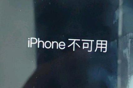 伊春苹果服务网点分享锁屏界面显示“iPhone 不可用”如何解决 